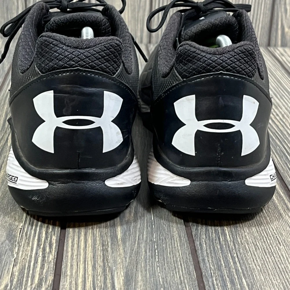 Under Armour Deception Men 12 Black Training Shoes Baseball Turf Coach Umpire
